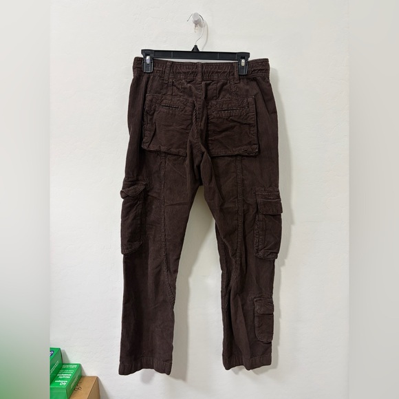 New Free People Tahiti Cord Cargo Pants Slouchy Drawstring - Womens size XS - Picture 8 of 9